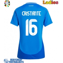 Italy Bryan Cristante #16 Replica Home Shirt Ladies Euro 2024 Short Sleeve